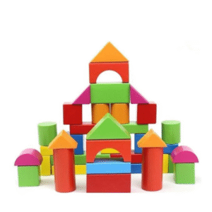 DIY Wisdom Childhood Wooden Building Blocks – Montessori Wooden Blocks (3 - 5 Years Kids)