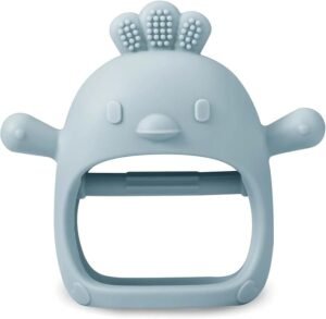 Anti-Drop Silicone Teether for Baby – Easy Grip Teething Toy