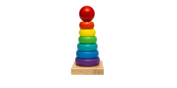 Wooden Rainbow Tower